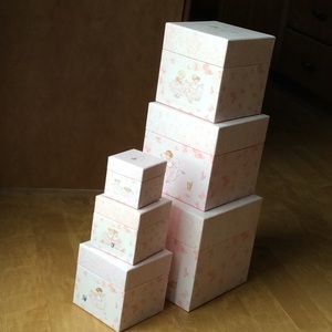 6 Ballerina stacking boxes